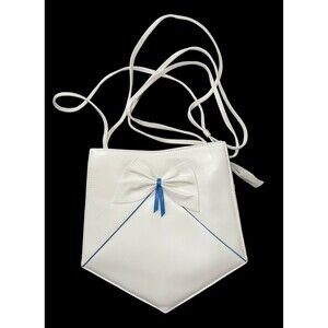 Edelweiss White Purse With Bow Design VTG